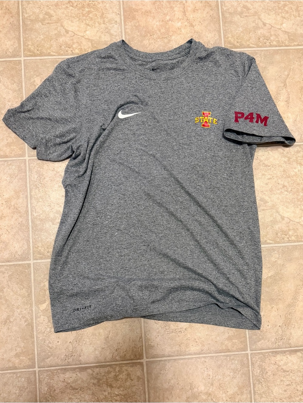 Nike Gray Iowa State Dri-FIT Short Sleeve Tee